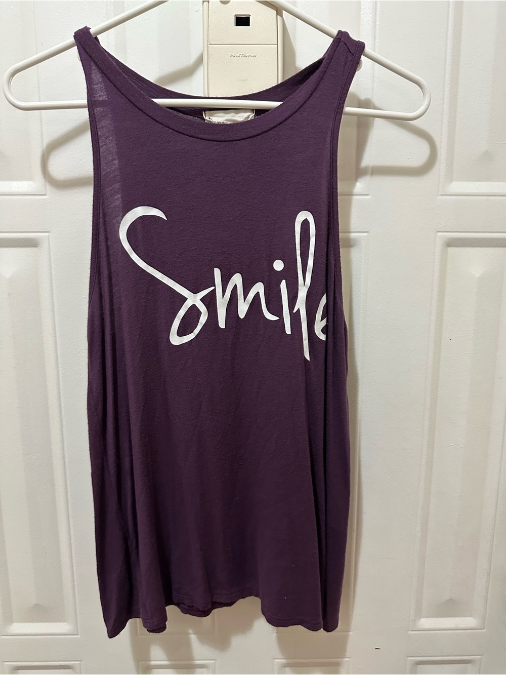 french pastry Purple 'Smile' Graphic Tank Top